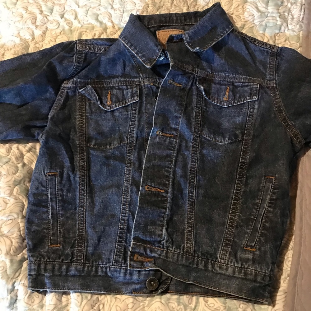 Girls Blue Camo Jean Jacket